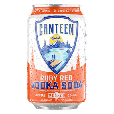 Canteen Ruby Red Grapefruit Vodka Soda 6pk - Goro's Liquor