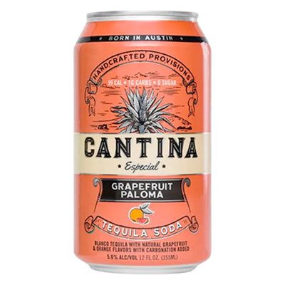 Cantina Grapefruit Paloma Tequila Soda 4pk - Goro's Liquor
