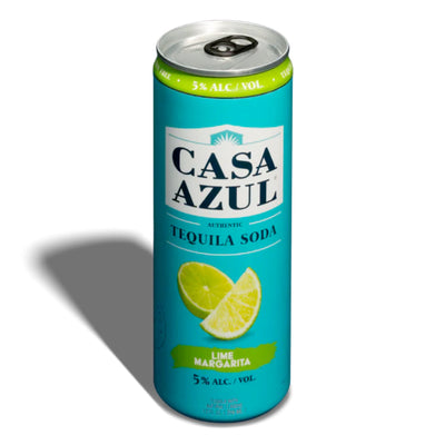 Casa Azul Lime Margarita Tequila Soda 4pk - Goro's Liquor