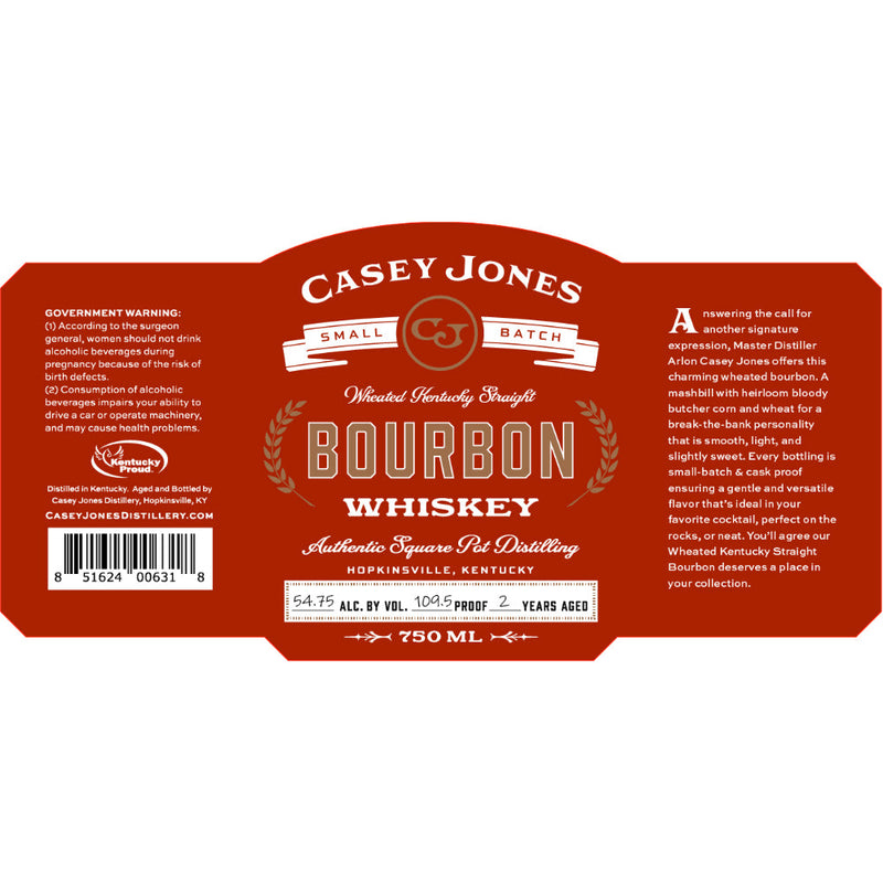 Casey Jones Wheated Kentucky Straight Bourbon - Goro&