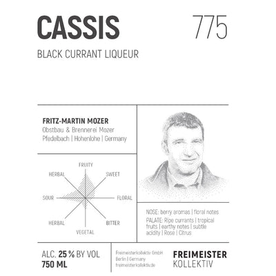 Cassis 775 Black Currant Liqueur - Goro's Liquor