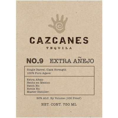 Cazcanes No. 9 Extra Anejo Tequila - Goro's Liquor