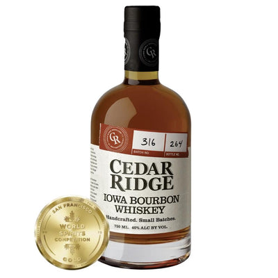 Cedar Ridge Iowa Bourbon Whiskey American Whiskey Cedar Ridge Distillery 