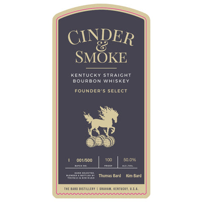 Cinder & Smoke Founder’s Select Bourbon - Goro's Liquor