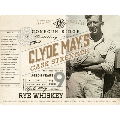 Clyde May’s 9 Year Old Cask Strength Rye Whiskey - Goro's Liquor
