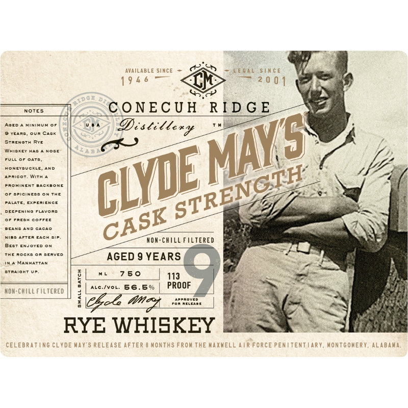 Clyde May’s 9 Year Old Cask Strength Rye Whiskey - Goro&