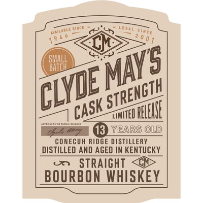 Clyde May's Cask Strength 13 Year Old - Goro's Liquor