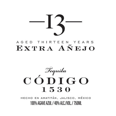 Codigo 1530 13 Year Old Extra Anejo Cognac Cask Finish - Goro's Liquor