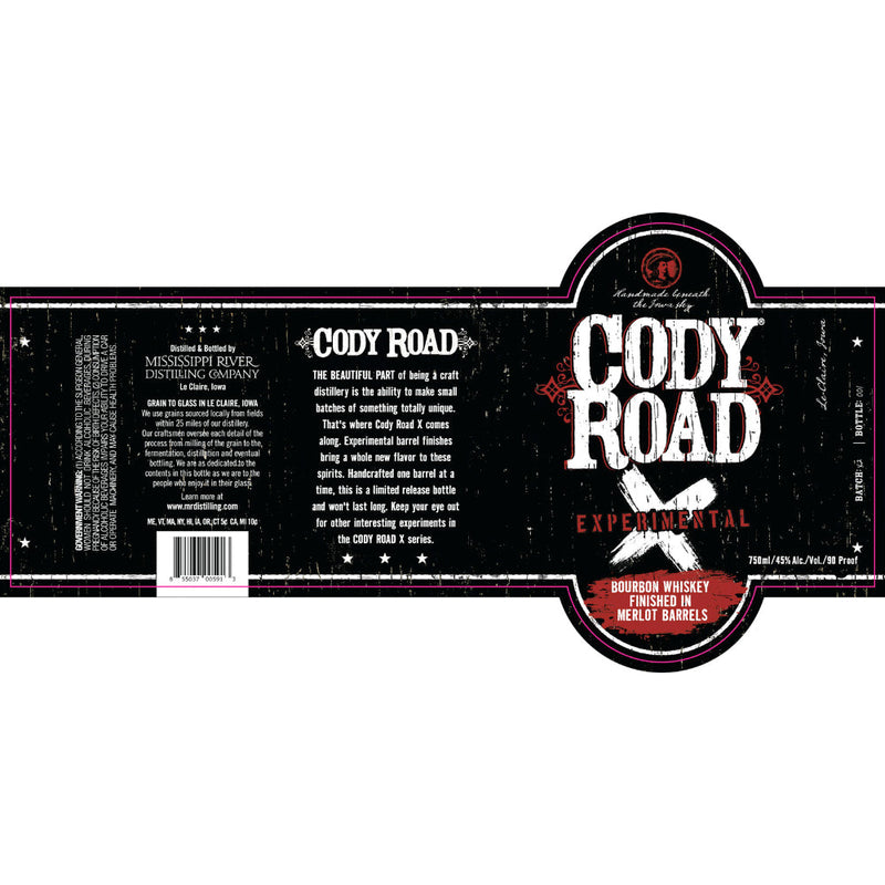 Cody Road Experimental Bourbon Finished in Merlot Barrels - Goro&