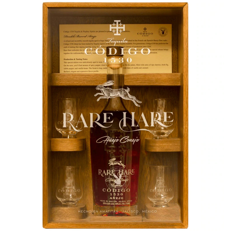 Código X Playboy Rare Hare Limited Edition Double Barrel Añejo Tequila - Goro&
