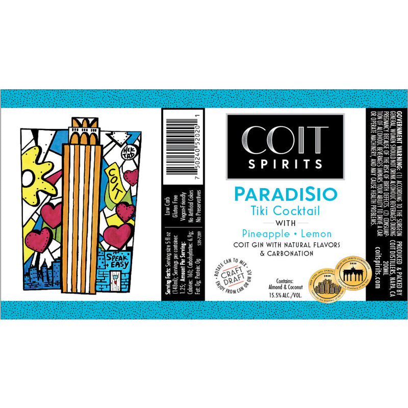 Coit Spirits Paradisio Tiki Cocktail - Goro&