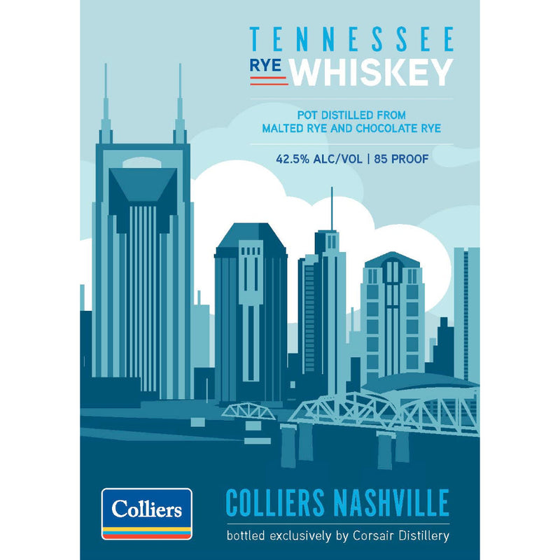 Colliers Nashville Tennessee Rye Whiskey - Goro&