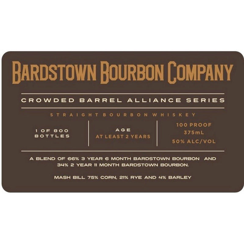 Crowded Barrel Alliance Series Bardstown Bourbon Company Bourbon - Goro&