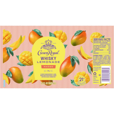 Crown Royal Whisky Lemonade Mango Canned Cocktail - Goro's Liquor