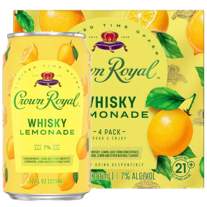 Crown Royal Whisky Lemonade Canned Cocktails 4 Pack - Goro&