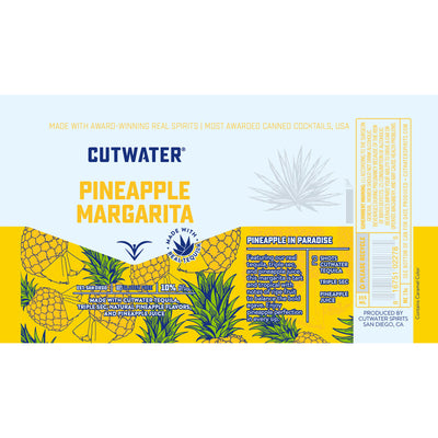 Cutwater Pineapple Margarita 4pk - Goro's Liquor
