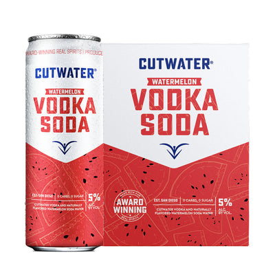 Cutwater Watermelon Vodka Soda 4pk - Goro's Liquor