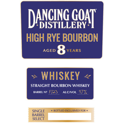 Dancing Goat 8 Year Old High Rye Straight Bourbon - Goro's Liquor