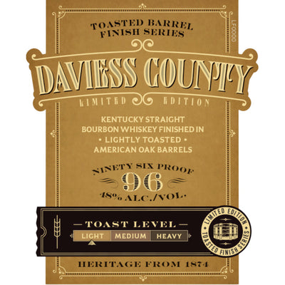 Daviess County Limited Edition Lightly Toasted American Oak Bourbon - Goro's Liquor