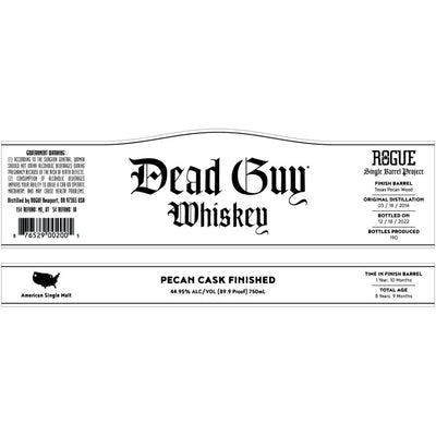 Dead Guy Pecan Cask Finished Whiskey - Goro's Liquor