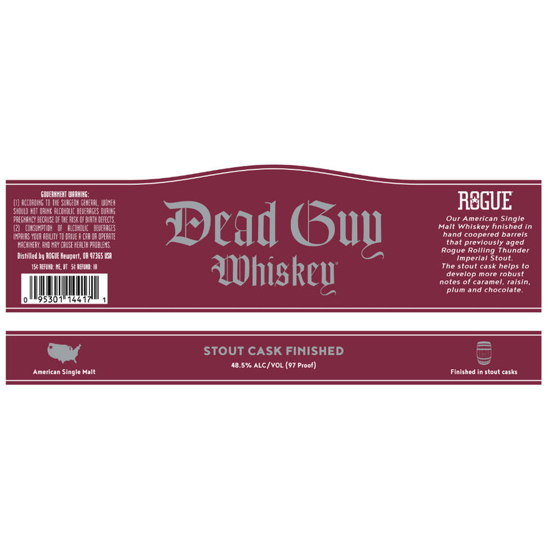 Dead Guy Stout Cask Finished Whiskey - Goro&