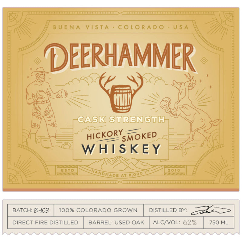 Deerhammer Cask Strength Hickory Smoked Whiskey - Goro&