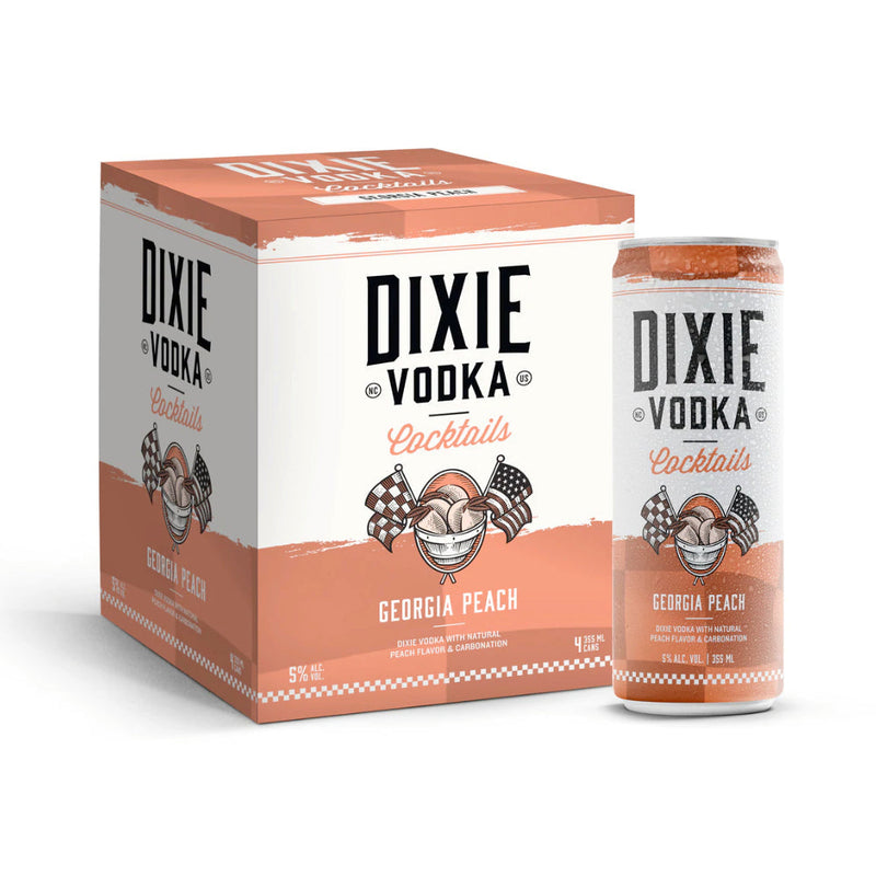Dixie Vodka Cocktails Georgia Peach 4PK - Goro&