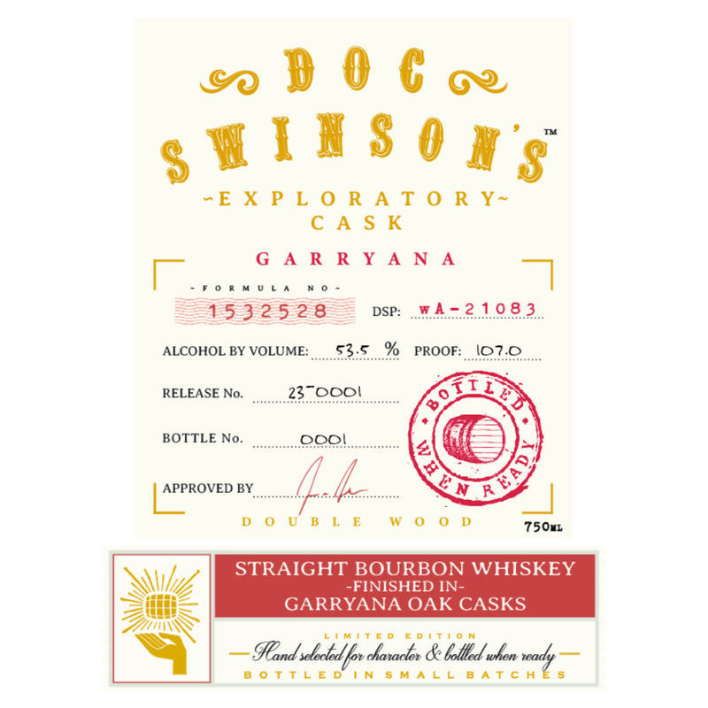 Doc Swinson’s Exploratory Cask Garryana Straight Bourbon - Goro&