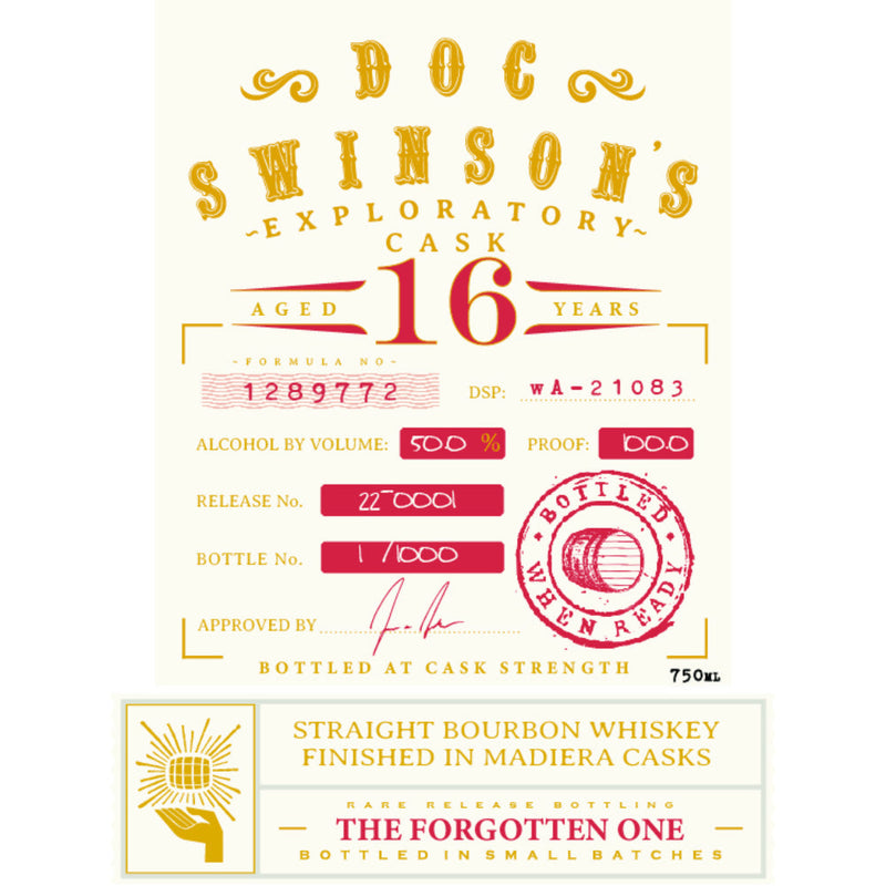 Doc Swinson’s The Forgotten One 16 Year Old Straight Bourbon - Goro&