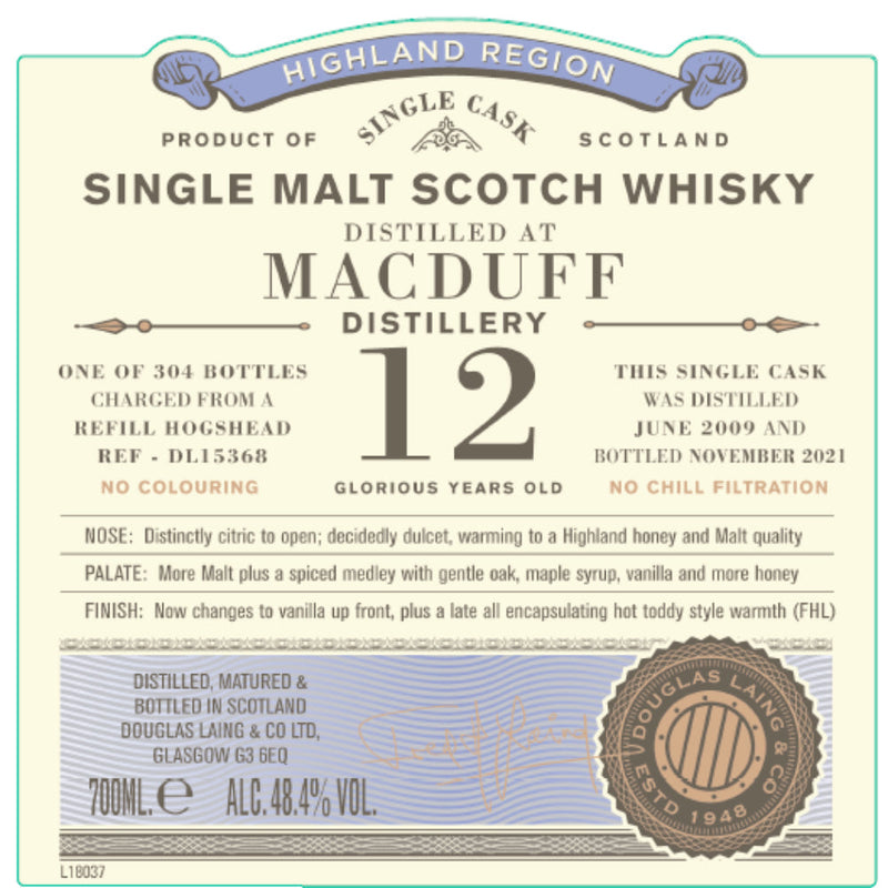 Douglas Laing Old Particular 12 Year Old Macduff - Goro&