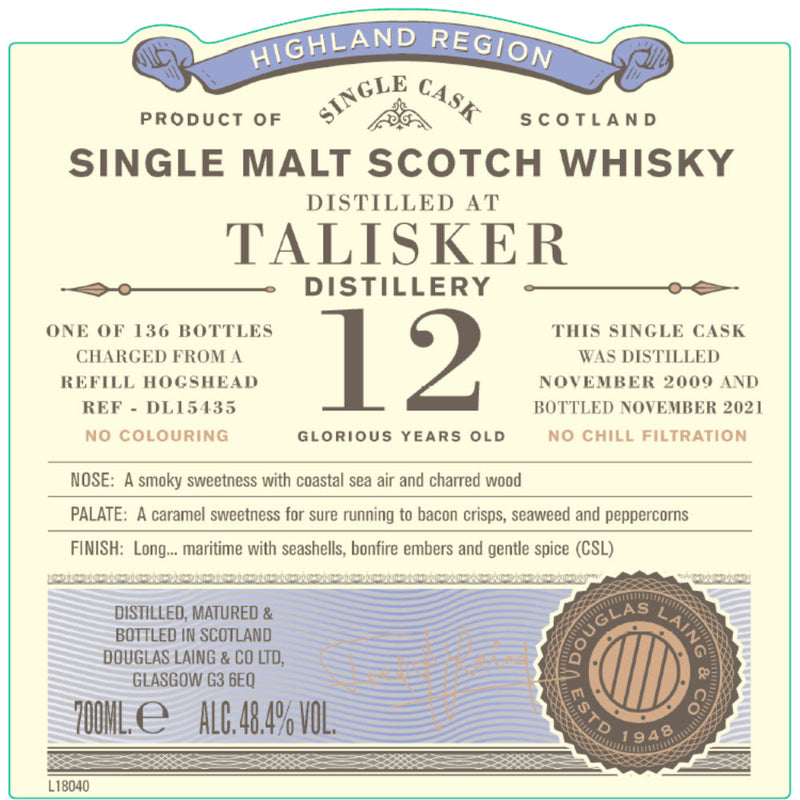 Douglas Laing Old Particular 12 Year Old Talisker - Goro&