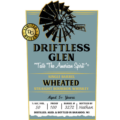 Driftless Glen Single Barrel Wheated Straight Bourbon - Goro's Liquor
