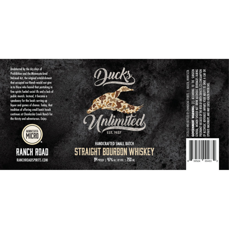 Ducks Unlimited Straight Bourbon Whiskey - Goro&