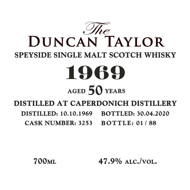 Duncan Taylor Caperdonich Distillery 50 Year Old 1969 - Goro&