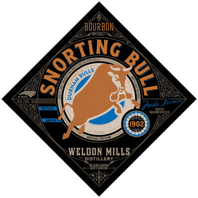 Durham Bulls Snorting Bull Bourbon - Goro's Liquor