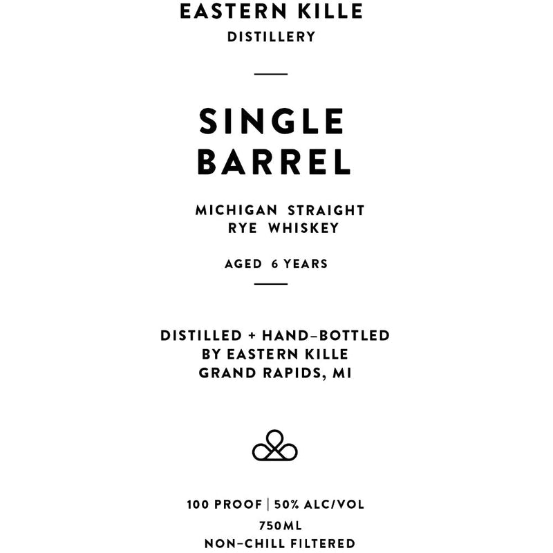 Eastern Kille Distillery Single Barrel Straight Rye Whiskey - Goro&