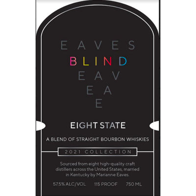 Eaves Blind Eight State Blended Straight Bourbon - Goro's Liquor