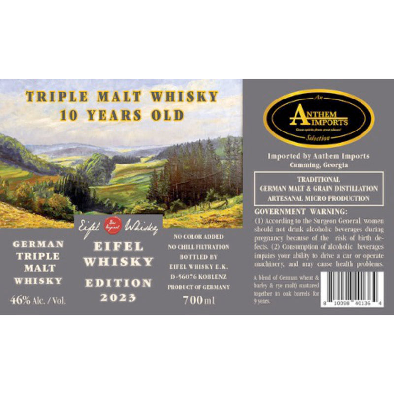 Eifel German 10 Year Old Triple Malt Whisky 2023 Edition - Goro&