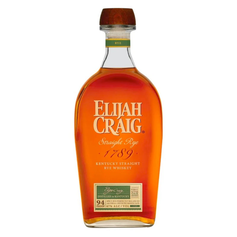 Elijah Craig Straight Rye Whiskey 375mL - Goro&