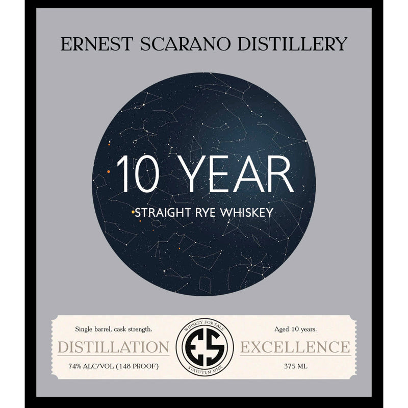 Ernest Scarano Distillery 10 Year Old Straight Rye - Goro&