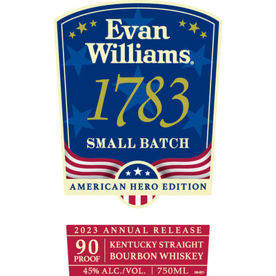 Evan Williams 1783 American Hero Edition 2023 Release 750ml - Goro's Liquor