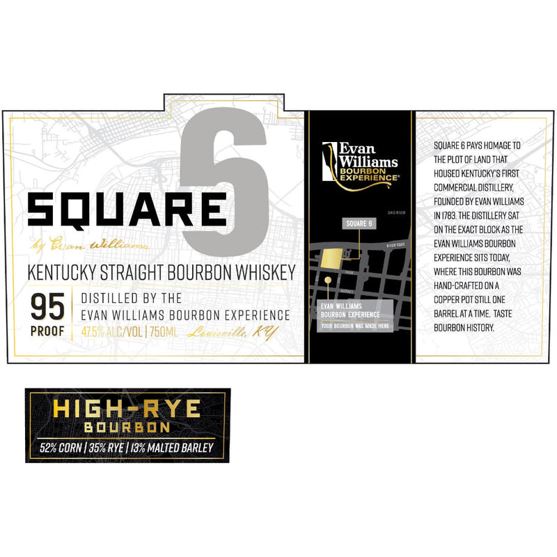 Evan Williams Square 6 Bourbon Whiskey - Goro&