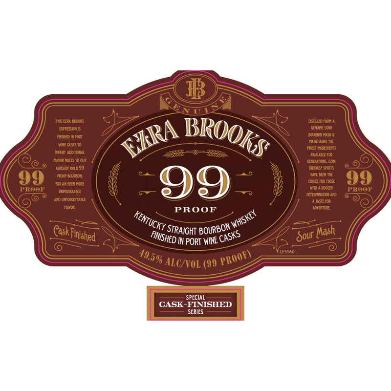 Ezra Brooks 99 Proof Bourbon Finished in Port Wine Casks - Goro&