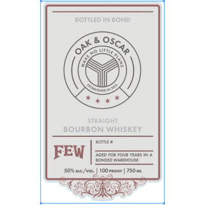 FEW Oak & Oscar Bottled in Bond Straight Bourbon - Goro's Liquor