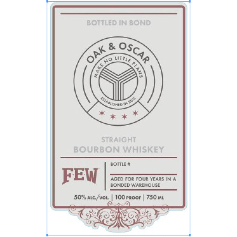 FEW Oak & Oscar Bottled in Bond Straight Bourbon - Goro&