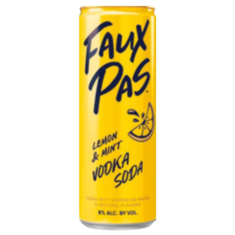 Faux Pas Lemon & Mint Vodka Soda by Betches 4PK - Goro&