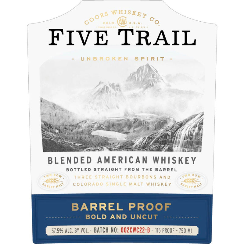 Five Trail Blended American Whiskey Barrel Proof - Goro&