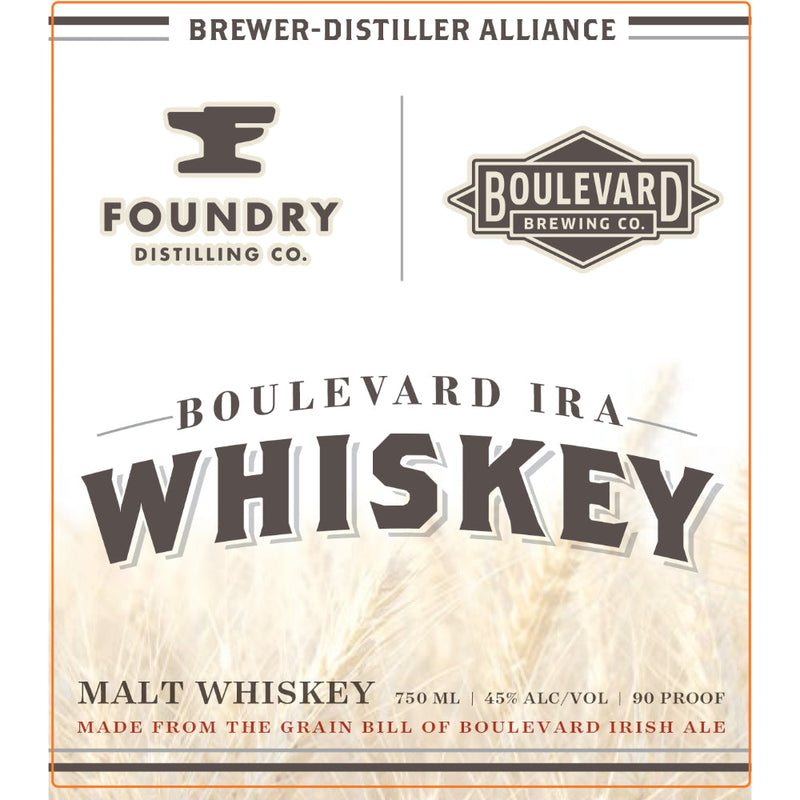 Foundry Distillery Boulevard IRA Malt Whiskey - Goro&