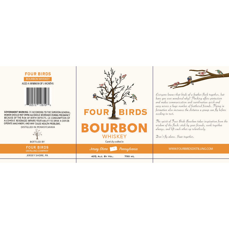 Four Birds Bourbon Whiskey - Goro&