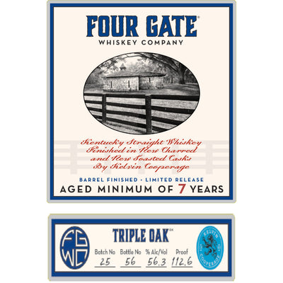 Four Gate 7 Year Old Triple Oak Straight Whiskey - Goro's Liquor